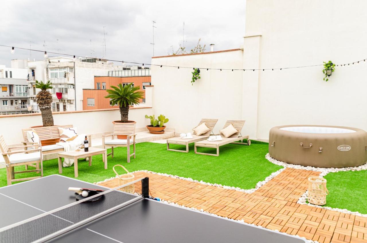 דירות בארי Apulialux Private 100Mq Rooftop Oasis W Jacuzzi מראה חיצוני תמונה